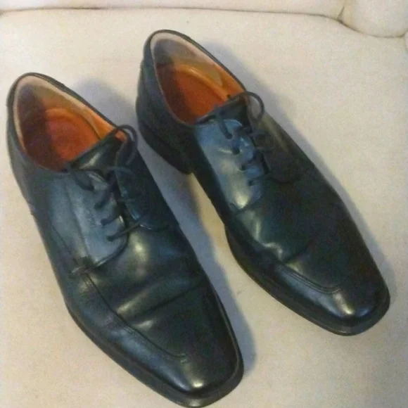 ECCO Men’s Black Dress Oxford Shoes EU 45 US 11.5 - Picture 1 of 8